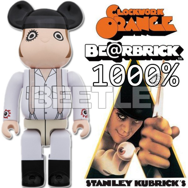 BEETLE BE@RBRICK 發條橘子 ALEX A CLOCKWORK ORANGE 庫柏力克熊 1000%