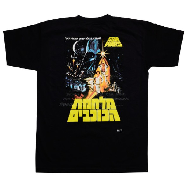 BEETLE BAIT STAR WARS A NEW HOPE HEBREW 新希望 天行者 星際大戰 黑 短 TEE