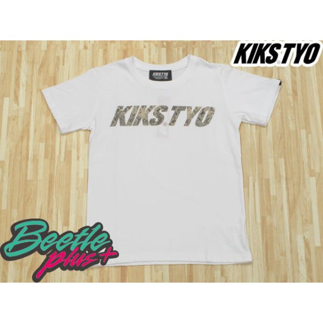 BEETLE PLUS 西門町實體店面 KIKS TYO LOGO TEE 蛇紋 布貼 白色