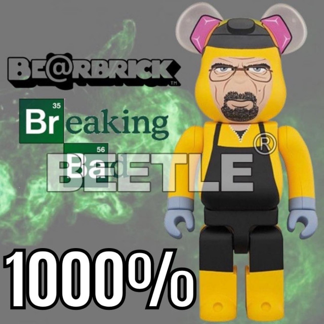 BEETLE BE@RBRICK BREAKING BAD 華特·懷特 老白 絕命毒師 庫柏力克熊 1000%