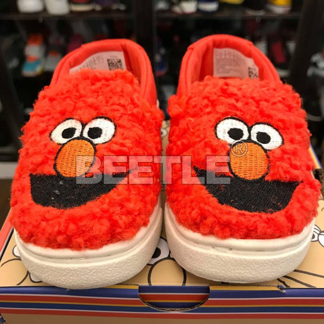 BEETLE TOMS X SESAME STREET ELMO FAUX SHEARLING 紅毛 艾摩 芝麻街