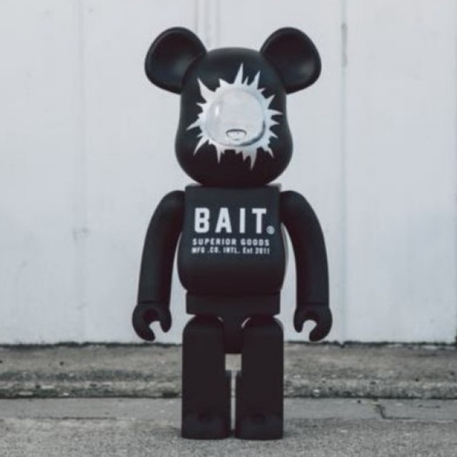 BEETLE BE@RBRICK BAIT 聯名 子彈 HEADSHOT 黑 透明 SDCC 庫柏力克熊 1000%