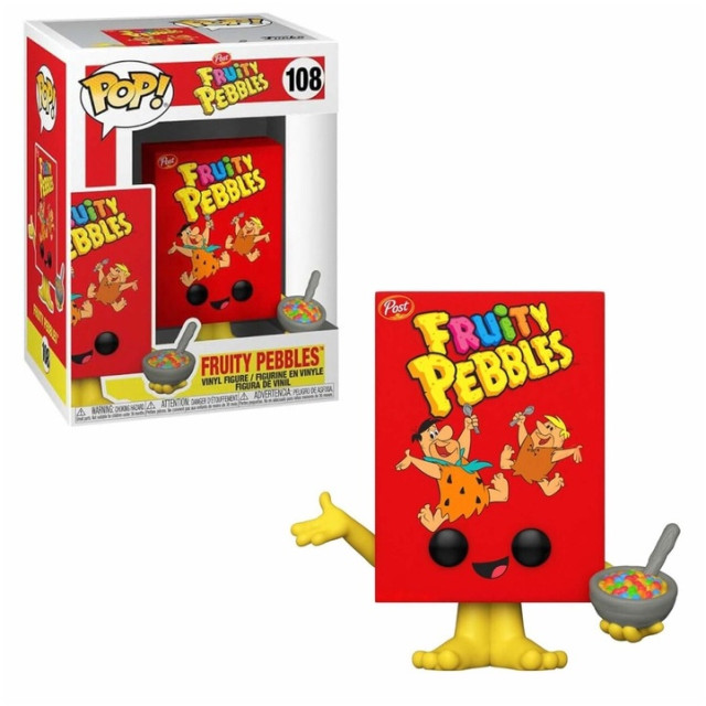BEETLE FUNKO POP 摩登原始人 FRUITY PEBBLES CEREAL BOX 麥片 麥片盒