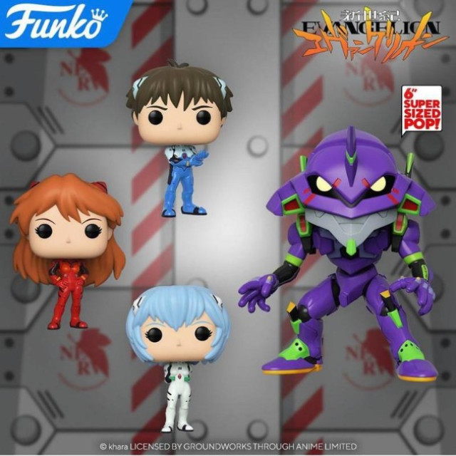 BEETLE FUNKO EVA EVANGELION 新世紀福音戰士 初號機 6吋 碇真嗣 綾波零 明日香 UNIT