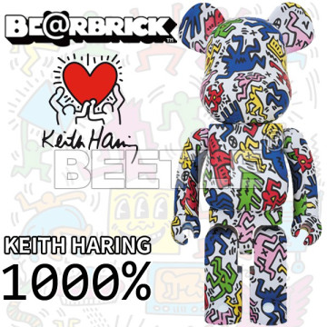 BEETLE BE@RBRICK KEITH HARING 凱斯哈林 藝術家 普普風 塗鴉 庫柏力克熊 1000%
