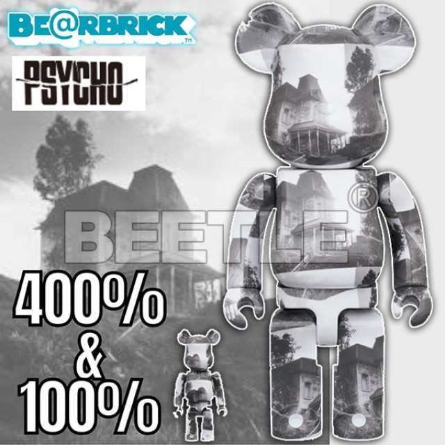 BEETLE BE@RBRICK BATES MANSION PSYCHO 驚魂記 貝茲旅館 100% 400%