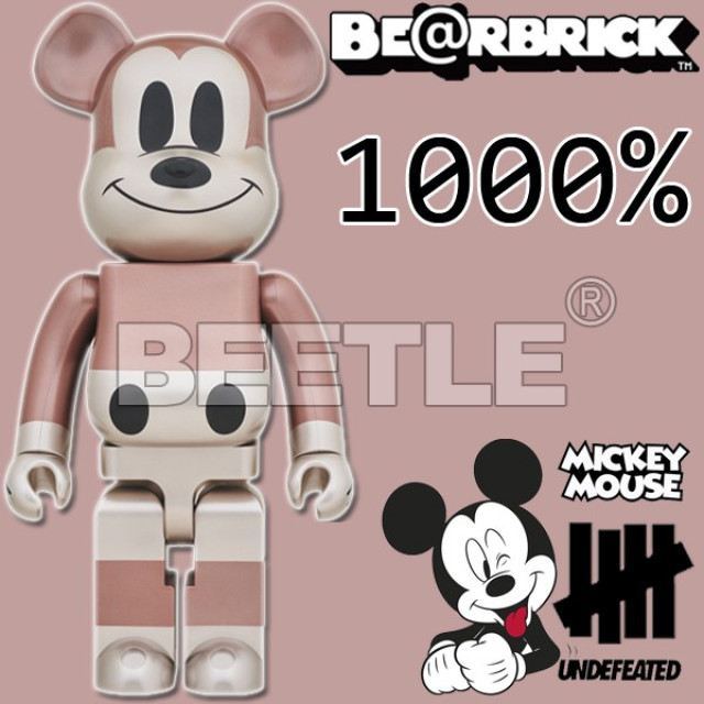 BEETLE BE@RBRICK UNDEFEATED X DISNEY 聯名 迪士尼 MICKEY 米奇 1000%