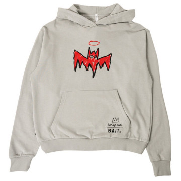 BEETLE BAIT BASQUIAT 巴斯奇亞 BATMAN HOODY 帽踢 帽T 灰色 蝙蝠俠