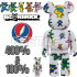 BEETLE BE@RBRICK 跳舞熊 GRATEFUL DEAD 死之華 BEARBRICK 100 400%
