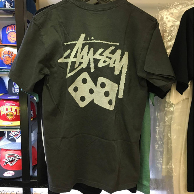 BEETLE STUSSY MEN DICE PIGMENT DYED TEE 骰子 仿舊 水洗 黑白 短TEE