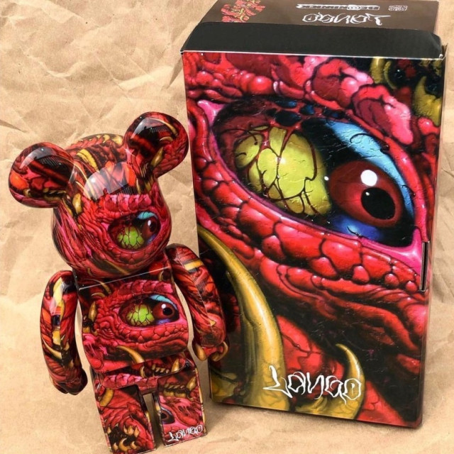 BEETLE BE@RBRICK LANGO STREET ARTIST 塗鴉 藝術家 庫柏力克熊 400%