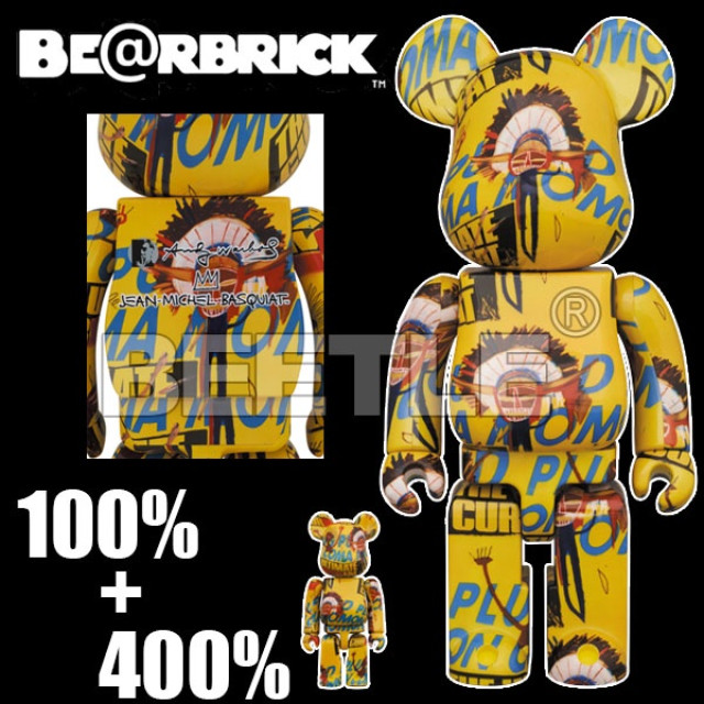 BEETLE BE@RBRICK ANDY WARHOL 安迪沃荷 BASQUIAT 巴斯奇亞 #3 100 400%