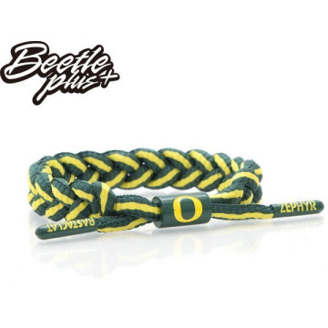 BEETLE RASTACLAT 雷獅特 SHOELACE BRACELET 綠黃 奧勒岡 鴨 雙色 鞋帶 編織 手環