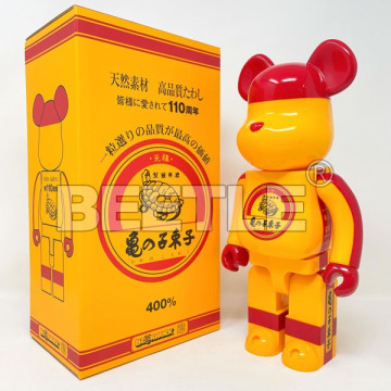 BEETLE BE@RBRICK 亀の子束子 110周年 日本 限定 菜瓜布 庫柏力克熊 BEARBRICK 400%