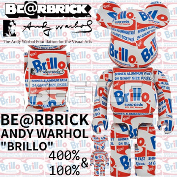 BEETLE BE@RBRICK ANDY WARHOL 安迪沃荷 BRILLO 洗衣粉 庫柏力克熊 100 400%