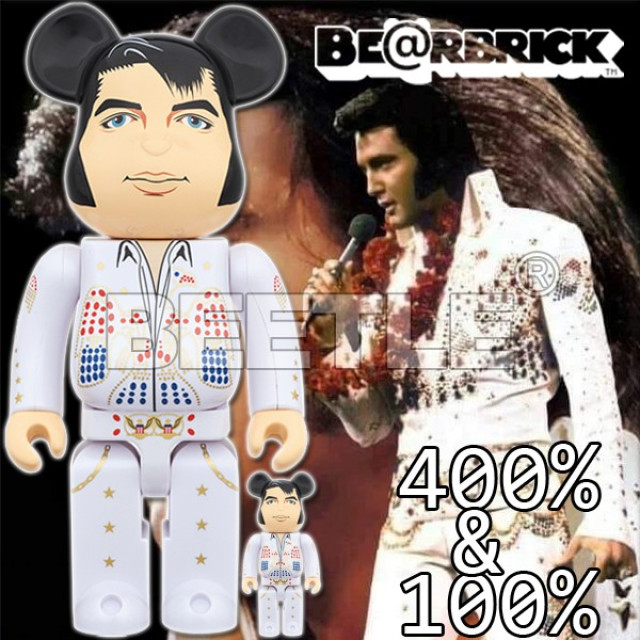 BEETLE BE@RBRICK ELVIS PRESLEY 艾維斯 普里斯萊 貓王 庫柏力克熊 100 400%
