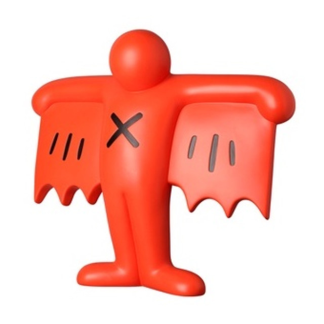BEETLE MEDICOM TOY 凱斯哈林 KEITH HARING FLYING DEVIL 惡魔 雕像 公仔