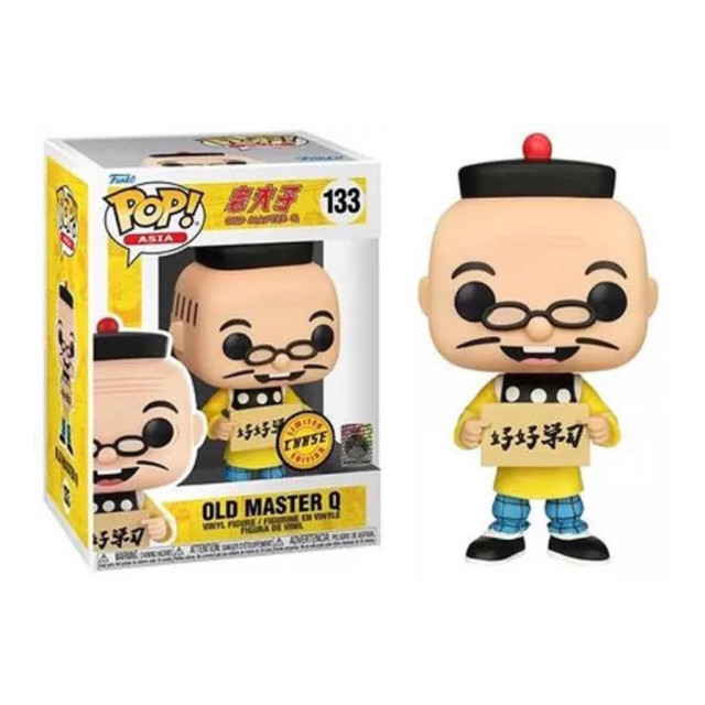 BEETLE FUNKO POP ASIA 好好學習 老夫子 OLD MASTER Q 漫畫 亞洲限定 CHASE 貼紙