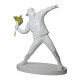 巨大 班克斯 SYNC BRANDALISM FLOWER BOMBER BANKSY 擲花者 白色 亮面 3尺 90公分