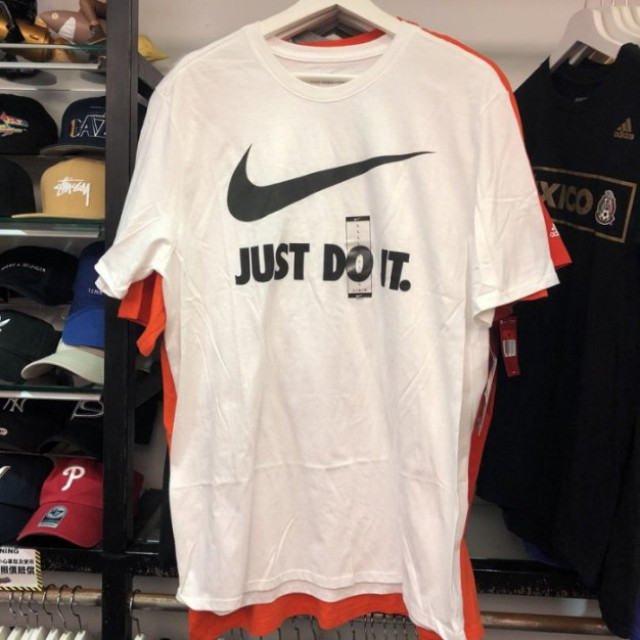 BEETLE 現貨 NIKE JUST DO IT 經典 NIKE LOGO 黑白 短TEE AA2097-101 L