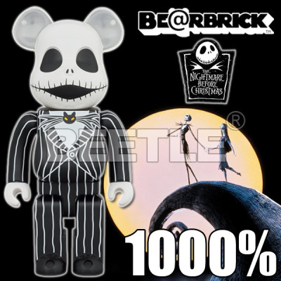 BEETLE BE@RBRICK 聖誕夜驚魂 傑克 JACK SKELLINGTON 庫柏力克熊 1000%