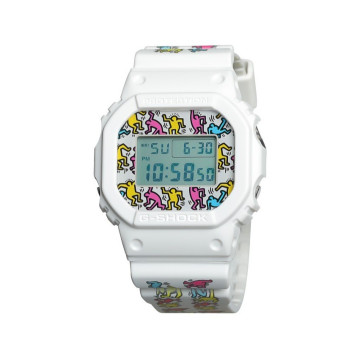 BEETLE 卡西歐 CASIO G-SHOCK DW5600 KEITH HARING 凱斯哈林 塗鴉  白