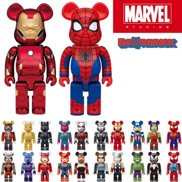 BEETLE BE@RBRICK MARVEL 漫威 黑豹 復仇者聯盟 一番賞 單售 吊飾 蜘蛛人 鋼鐵人 100%