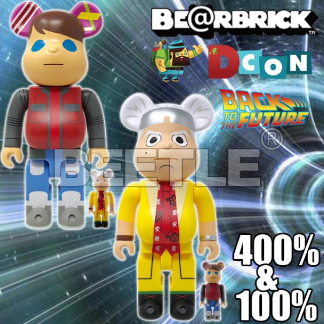 BEETLE BE@RBRICK BACK TO THE FUTURE 回到未來 博士 大全套 100 400%