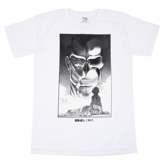 BEETLE BAIT 進擊的巨人 ARMIN 阿爾敏 TITAN TEE 超大型巨人 白色 短T 美版 美國代購