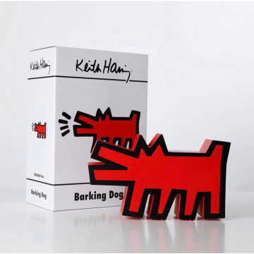 BEETLE MEDICOM TOY 凱斯哈林 KEITH HARING BARKING DOG 狗 雕像 公仔