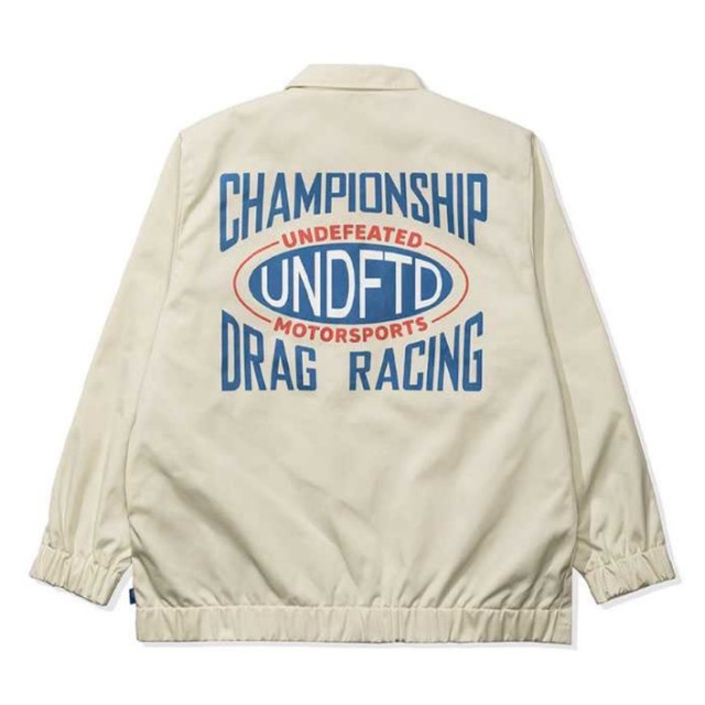 BEETLE UNDEFEATED RACING JACKET 教練外套 白色 WHITE 40053 UNDFTD