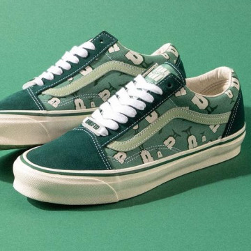 BEETLE UNDEFEATED VANS OG OLD SKOOL U-MAN 綠色 麂皮 VN0A4P3X7AF