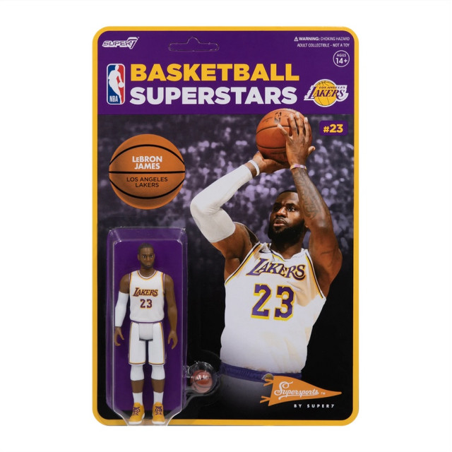 BEETLE SUPER7 LEBRON JAMES LAKERS 湖人隊 NBA REACTION 白色球衣 吊卡