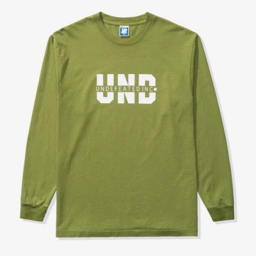 BEETLE UNDEFEATED INCORPORATED 軍綠 OLIVE LOGO 柵欄 美版 薄長袖