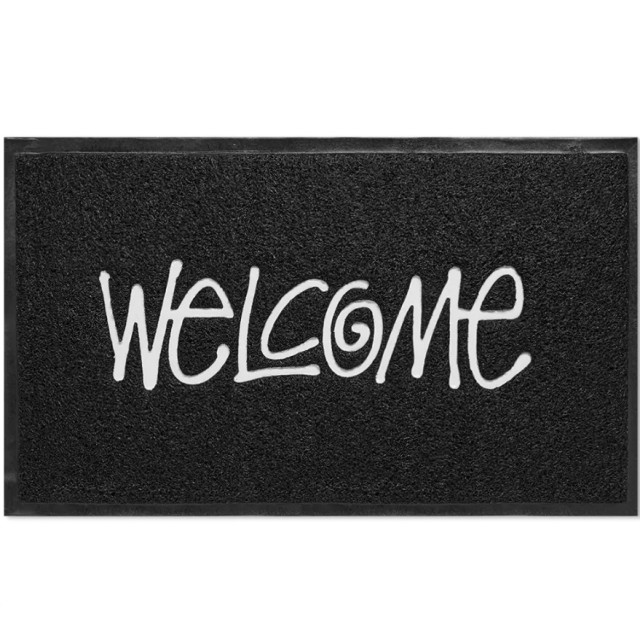 BEETLE STUSSY WELCOME MAT PVC CARPET 地毯 地墊 經典 LOGO 黑白