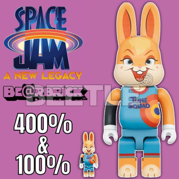 BEETLE BE@RBRICK LOLA BUNNY 蘿拉兔 SPACE JAM 怪物奇兵 兔耳 100% 400%