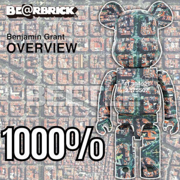 BEETLE BE@RBRICK 巴塞隆納 OVERVIEW 西班牙 BARCELONA 庫柏力克熊 衛星圖 1000%