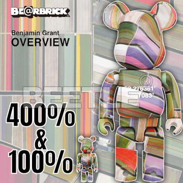 BEETLE BE@RBRICK 荷蘭 鬱金香田 OVERVIEW LISSE 庫柏力克熊 衛星圖 100% 400%