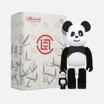 BEETLE BE@RBRICK CLOT 熊貓 PANDA 吉祥物凝凝 貓熊 植絨 庫伯力克熊 100% 400%