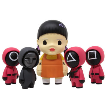 BEETLE KOKIES X BAIT X SQUID GAME 魷魚遊戲 面具人 英熙 一套 五款 公仔 展場限定