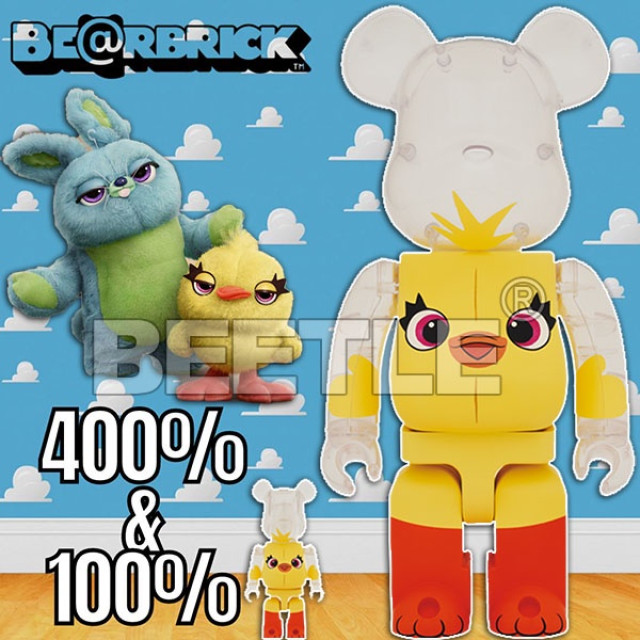 BEETLE BE@RBRICK 鴨霸 DUCKY 玩具總動員 TOY STORY 鴨子 庫伯力克熊 100% 400%