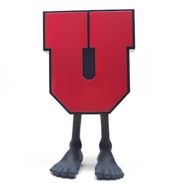 BEETLE UNDEFEATED U-MAN FIGURE MEDICOM TOY VCD 聯名 公仔 紅 大型