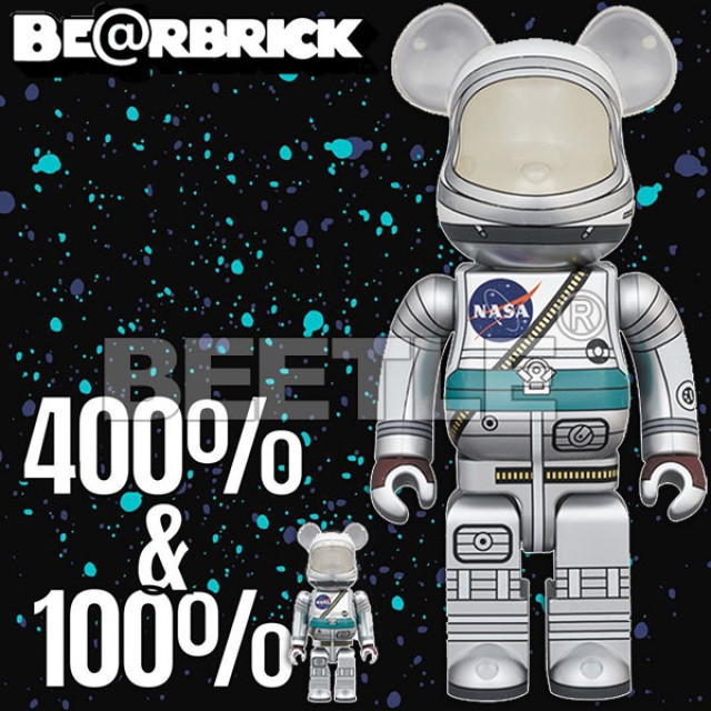 BEETLE BE@RBRICK NASA 水星計畫 太空人 ASTRONAUT 庫柏力克熊 100% 400%
