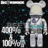 BEETLE BE@RBRICK NASA 水星計畫 太空人 ASTRONAUT 庫柏力克熊 100% 400%
