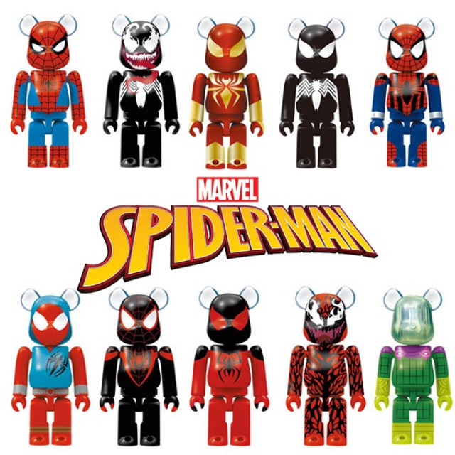 BEETLE BE@RBRICK 蜘蛛人 猛毒 屠殺 SPIDER-MAN 一番賞 吊飾 庫柏力克熊 100%