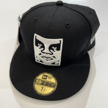 BEETLE NEW ERA X OBEY ICON FACE 59FIFTY CAP 人臉 黑白 全封帽 羊毛 棒球帽
