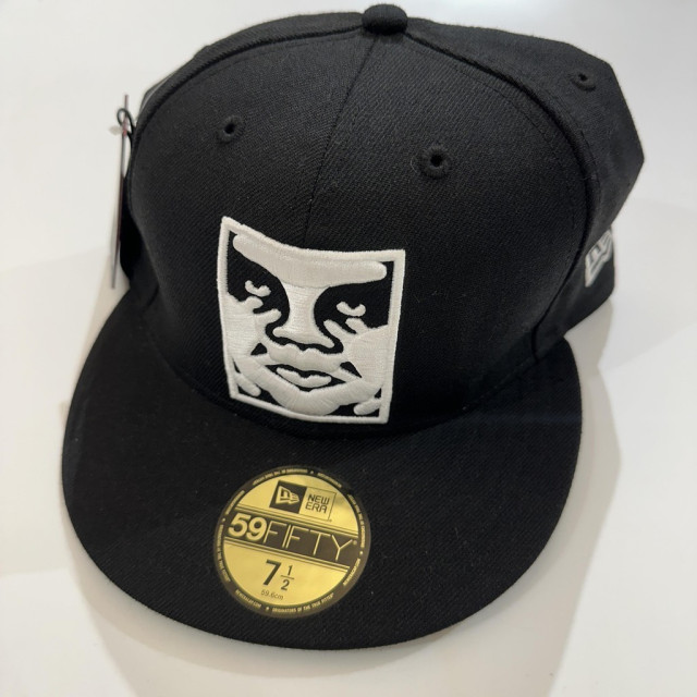 BEETLE NEW ERA X OBEY ICON FACE 59FIFTY CAP 人臉 黑白 全封帽 羊毛 棒球帽