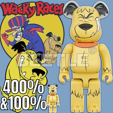 BEETLE BE@RBRICK 頑皮狗 怪車大賽 WACKY RACES MUTTLEY 100% 400%