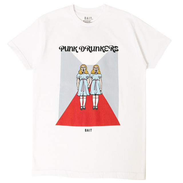BEETLE BAIT PUNK DRUNKERS TWINS PDS 鷹の爪 聯名 短T 短袖 白色 TEE