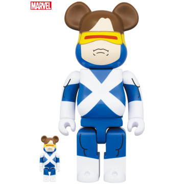 BEETLE BE@RBRICK X-MEN 獨眼龍 X戰警 CYCLOPS 漫威 庫柏力克熊 100% 400%